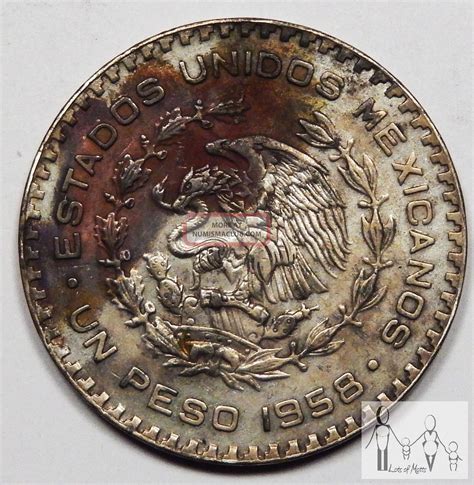 1958 un peso silver content|1957.